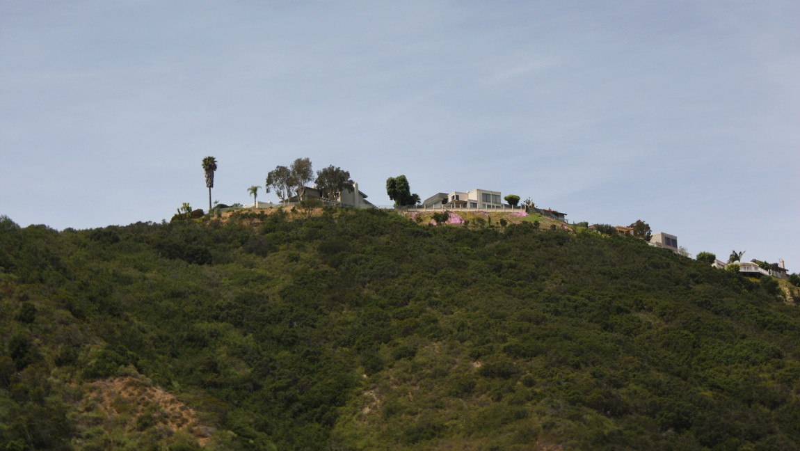 Hillside houses in La Jolla