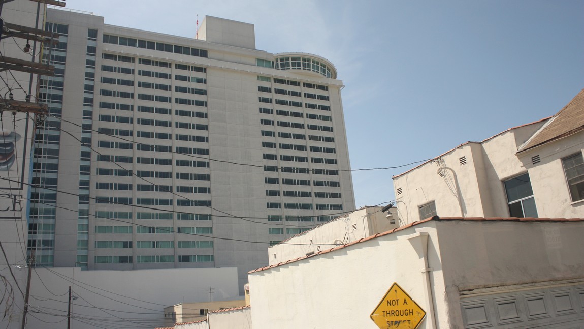 One of many large hotels