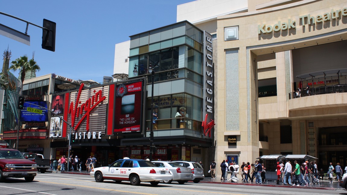Walking on Hollywood Blvd