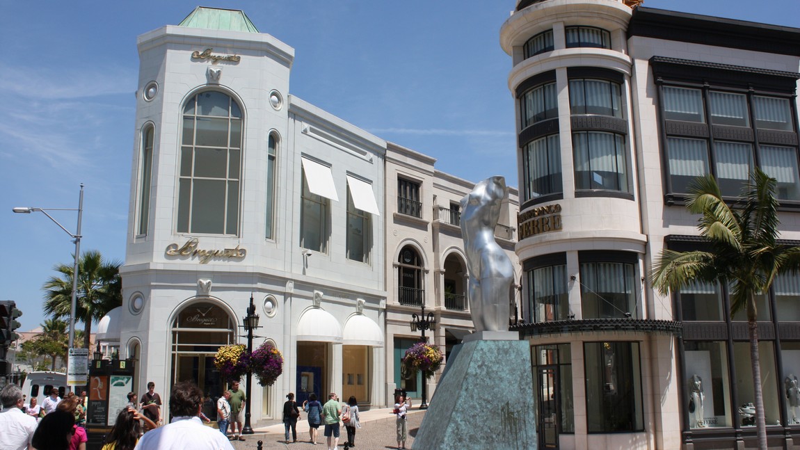 Expensive shopping area