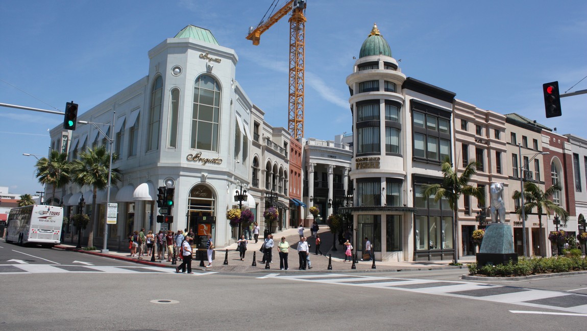 Expensive shopping area