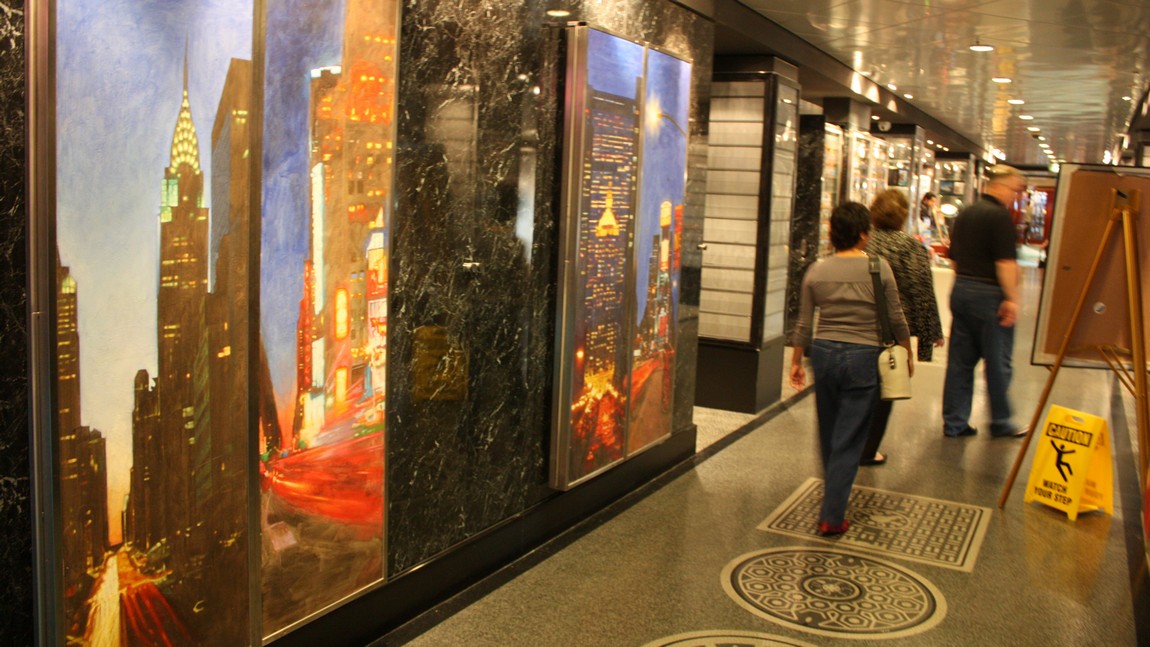 One of the shopping areas