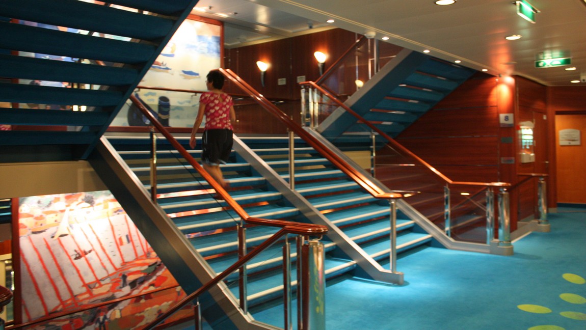 We always used the stairs