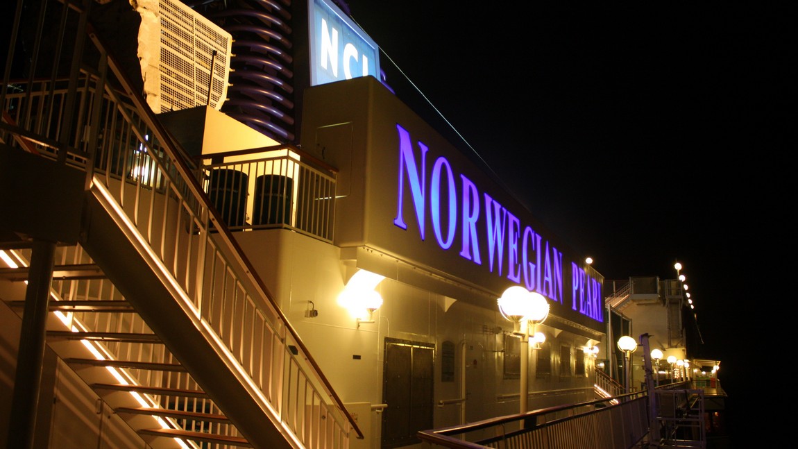 Evening walk around the ship