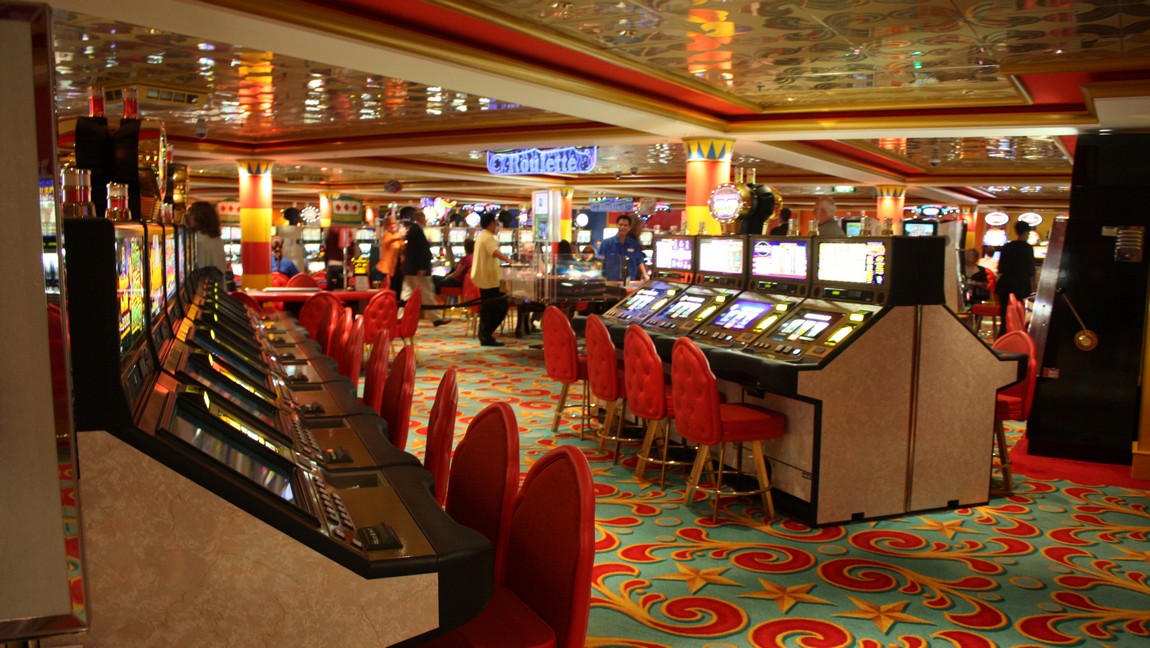 Walking through the casino