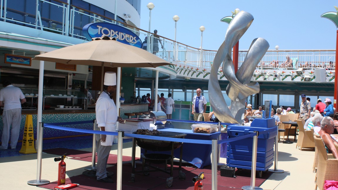 Barbeque on the pool deck