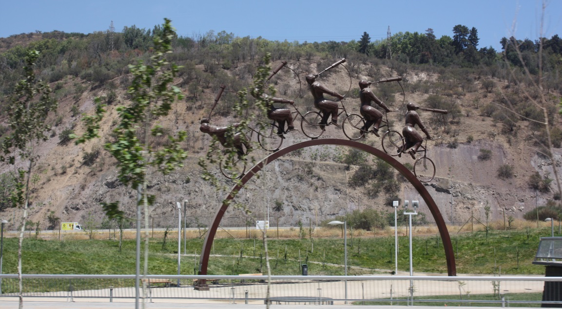 Astronomical sculpture in Bicentenario Park