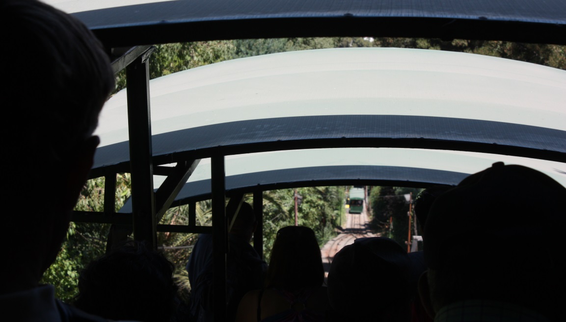 Riding the funicular down