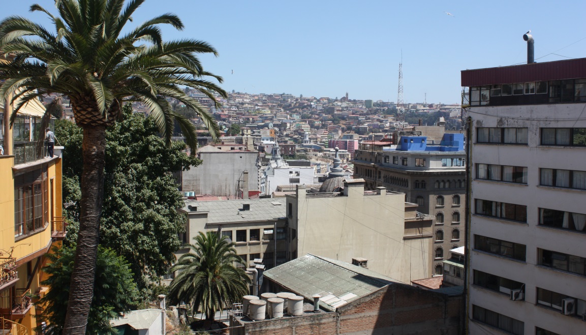 Looking uphill from Paseo Gervasoni