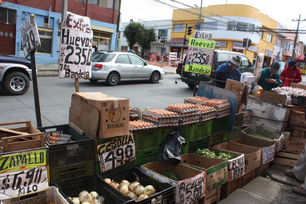 Busy street vendor