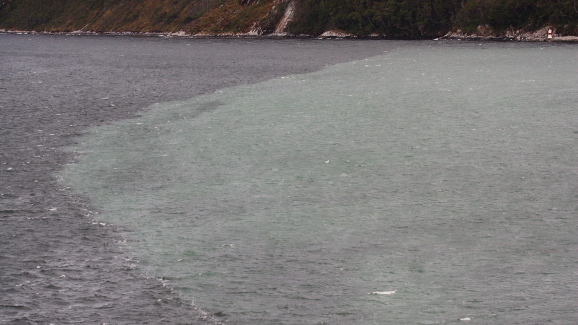 Fresh glacier melt water