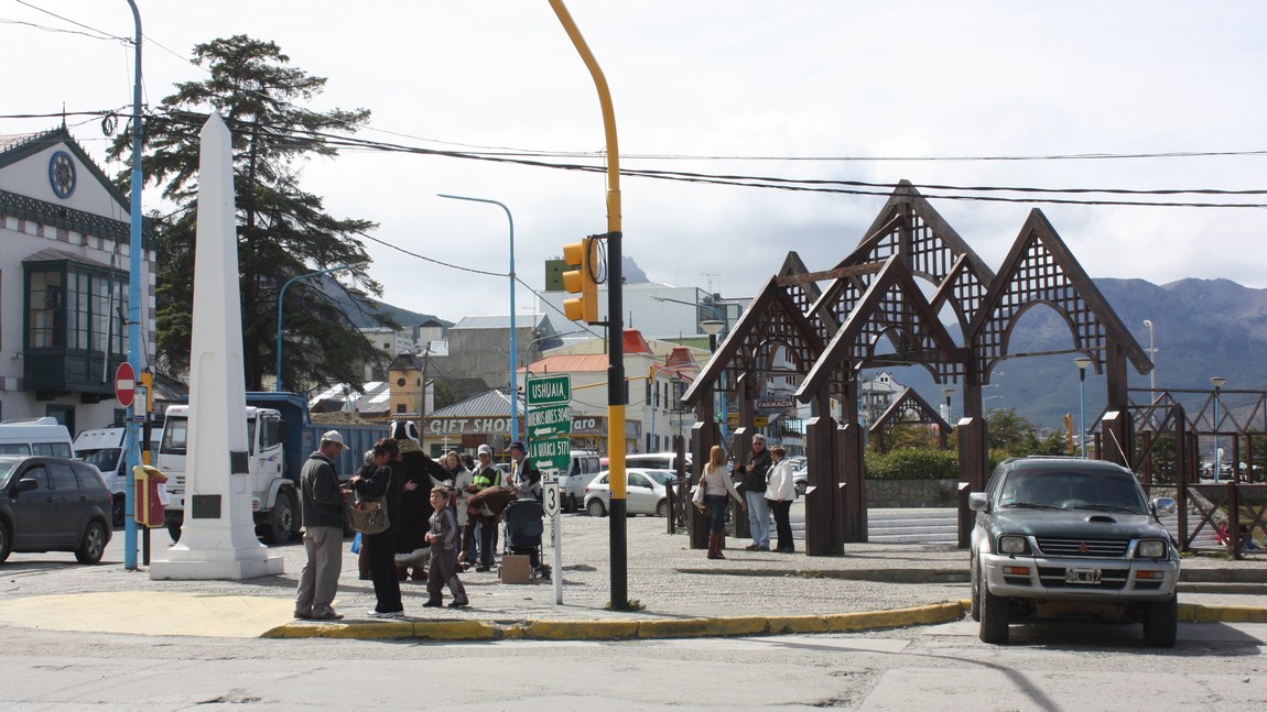 Outside the cruise ship terminal