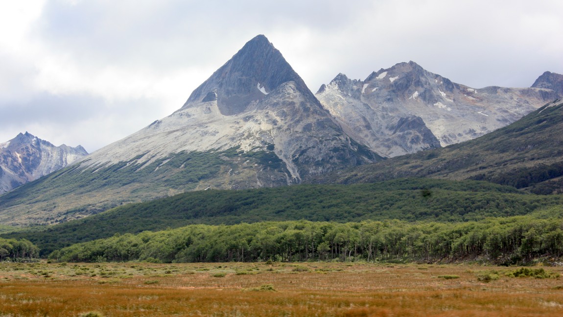 Triangular mountain