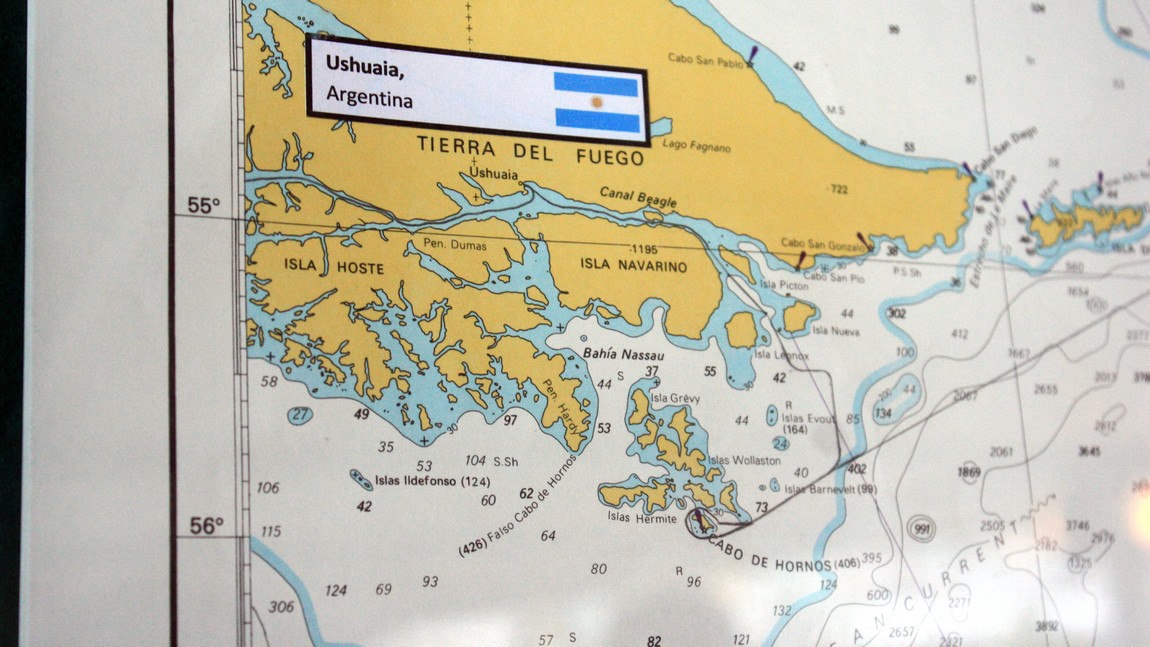 Map of the Cape Horn area