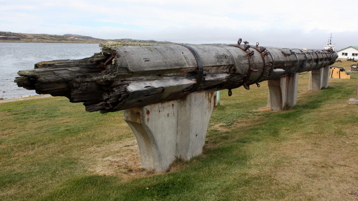 Old ship's mast