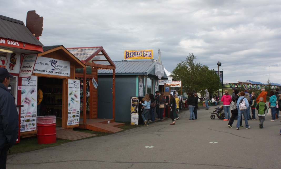 There are rows and rows of shops