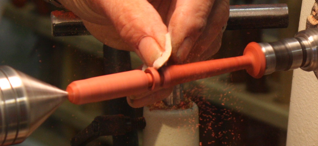 Using an abrasive sanding pad