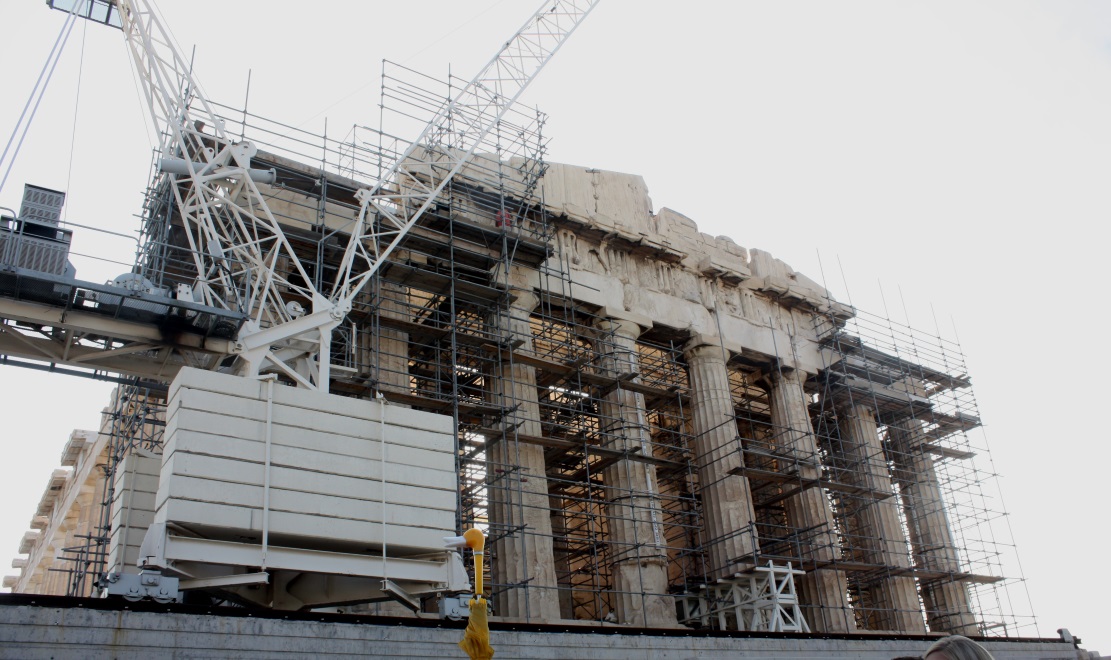 We arrive at the Acropolis