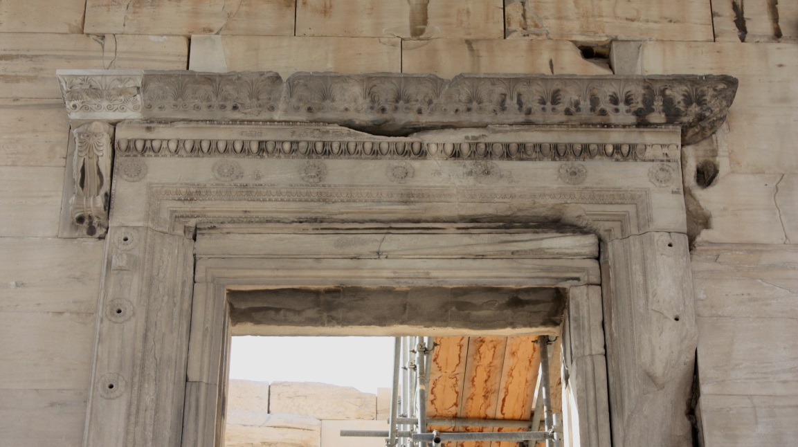 Back entrance door to the Erechtheion