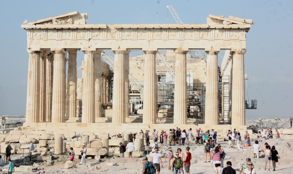 Back view of the Parthenon