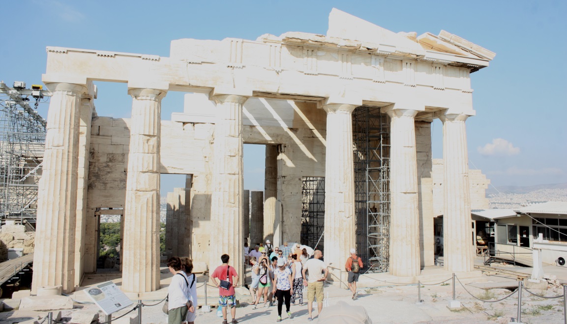 The Propylaea or grand entryway