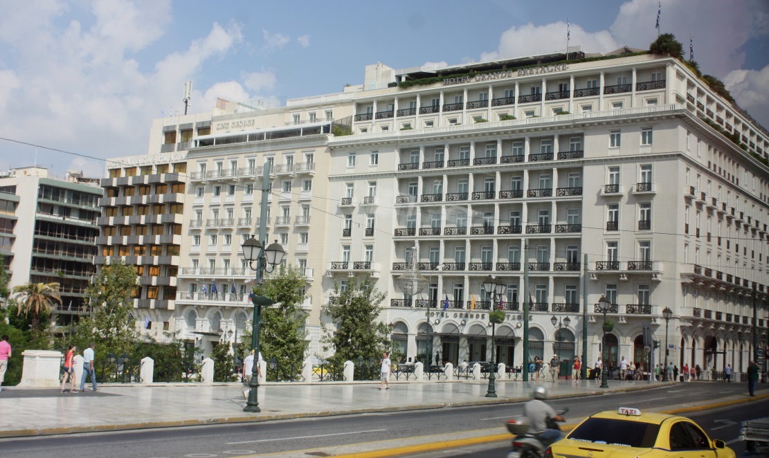 Hotel Grande Bretagne next to Constitution Square