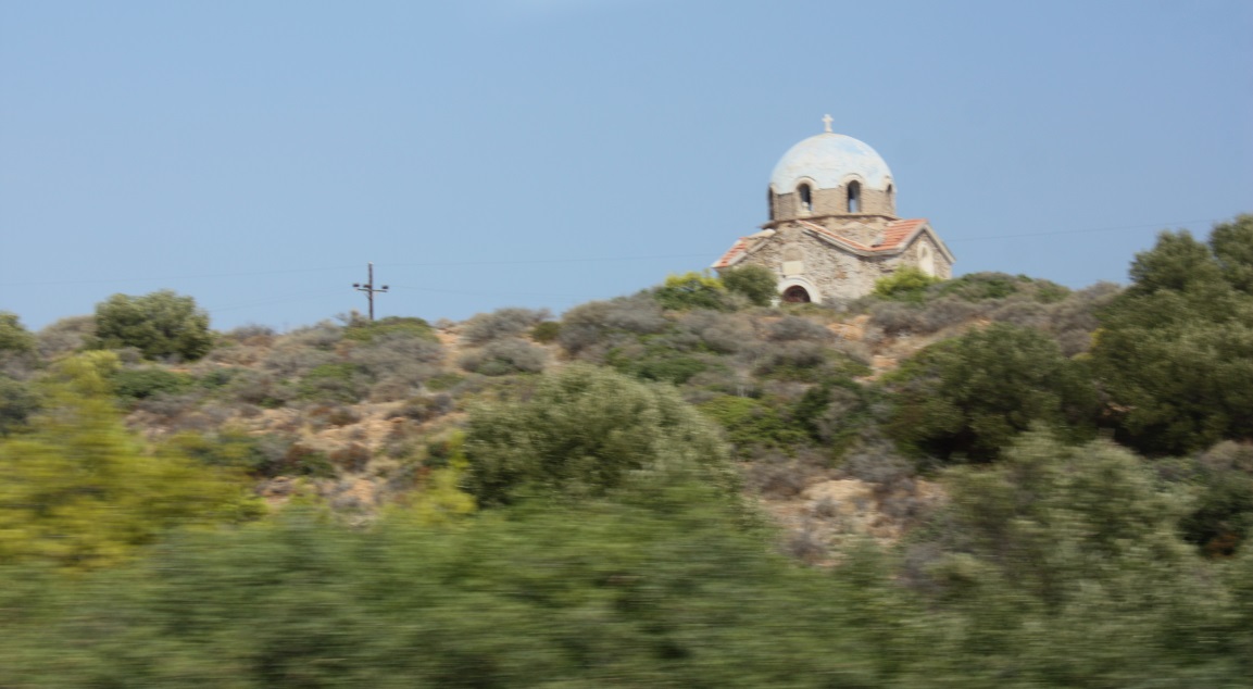 The chapel of Agios Ioannis Prodromos close to Cape Sounio