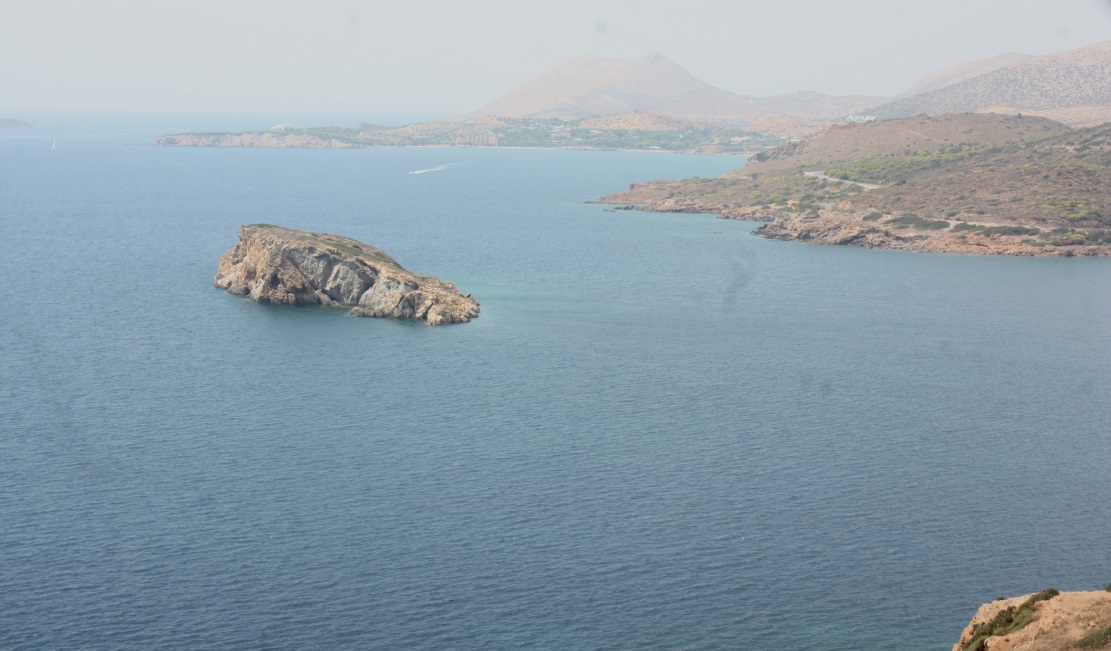 Looking West from the temple toward Charakas