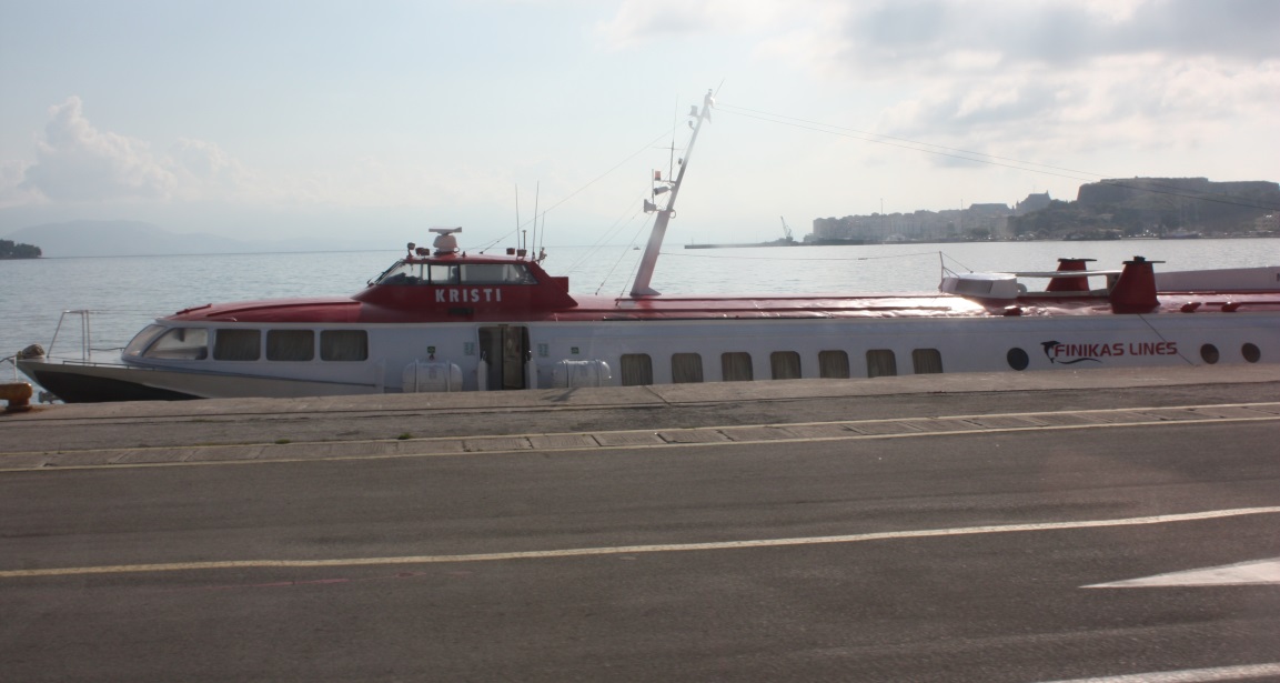 Passing one of the hydrofoils