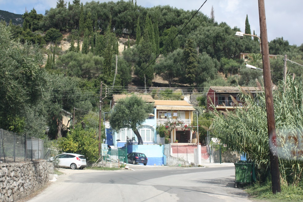 Driving through Palaiokastritsa