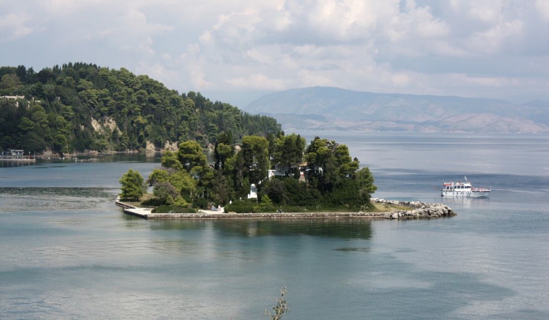 The small island of Pontikonisi