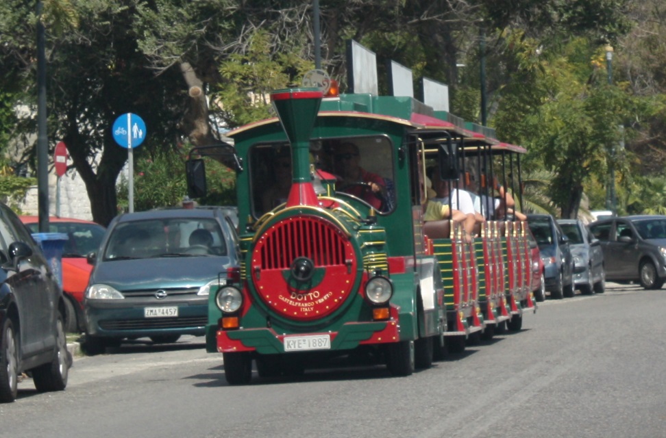 This little train runs from the Old Fortress to Kanoni