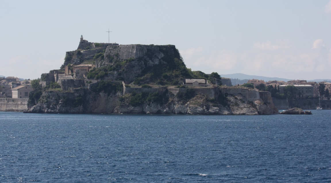 Viewing the Old Fortress from the ship