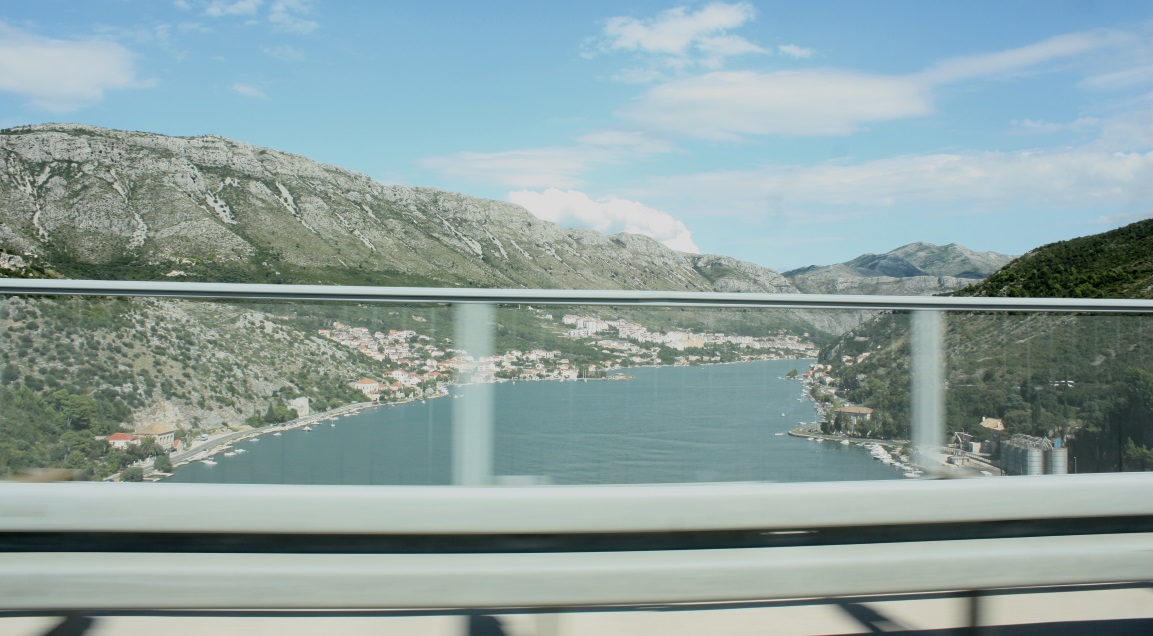 Crossing the Franjo Tudjman Bridge