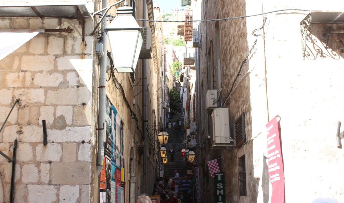 Some areas are steep requiring stairs