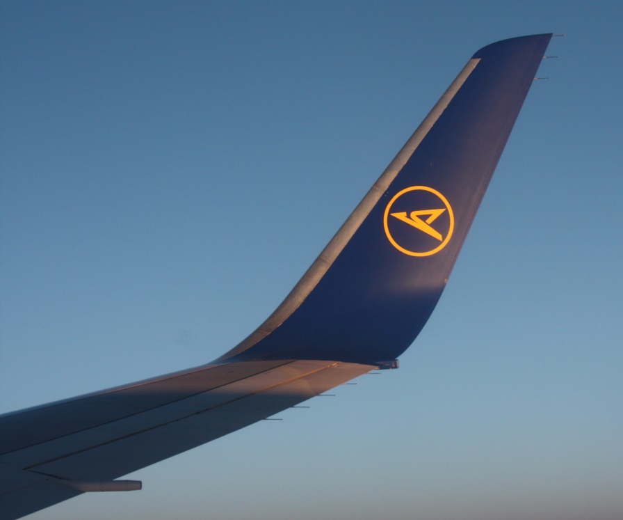 We flew from Anchorage directly to Frankfurt on the German airline Condor