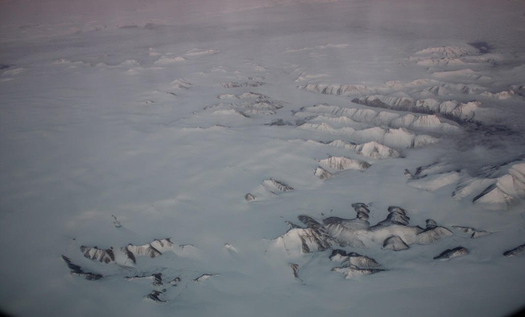 Agassie Ice Cap and the Victoria and Albert Mountains on Ellesmere Island