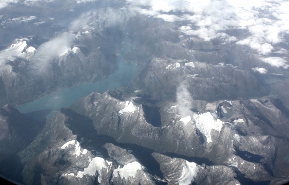 Closer view of Oppstrynsvatnet Lake