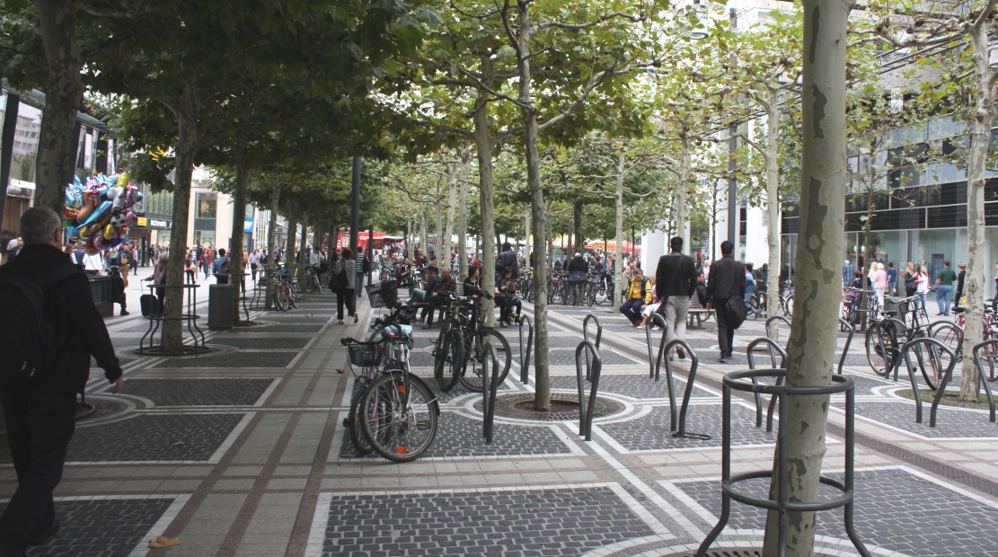 Zeil Street is a long pedestrian only street