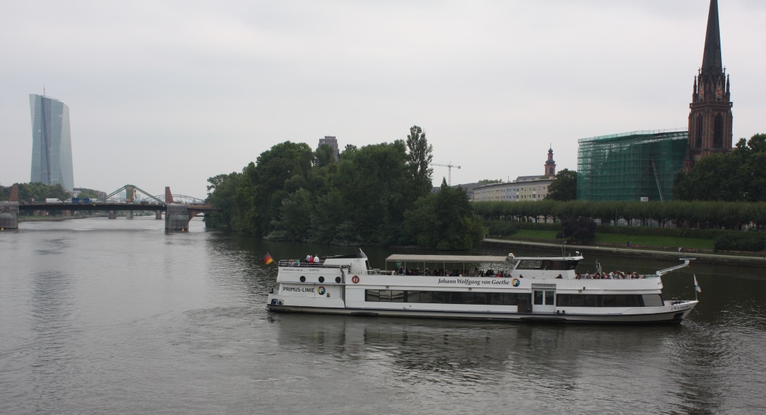 Looking up the Main River from the Eiserner bridge