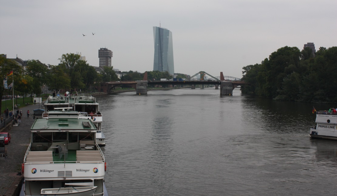 Looking up the Main River from the Eiserner bridge