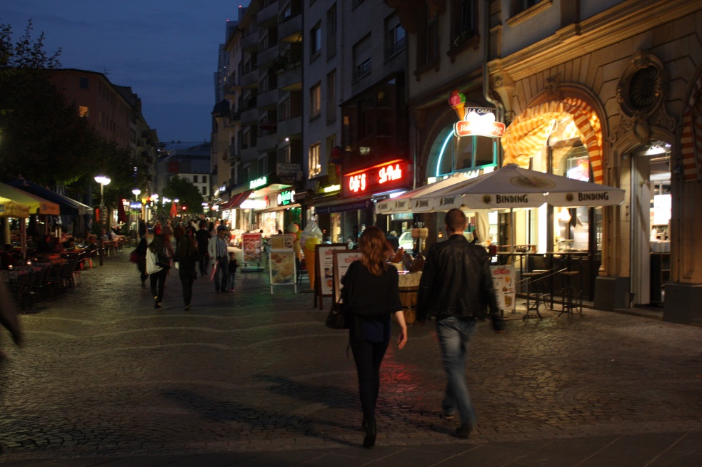 St. Paul's Plaza at night
