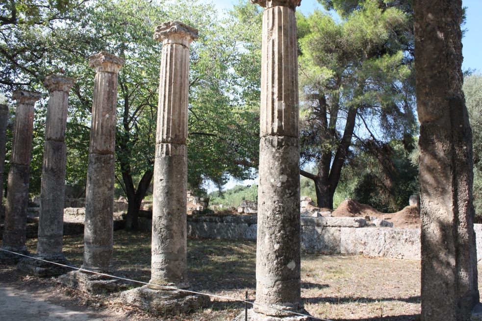 Some areas of the Palaestra are in better condition