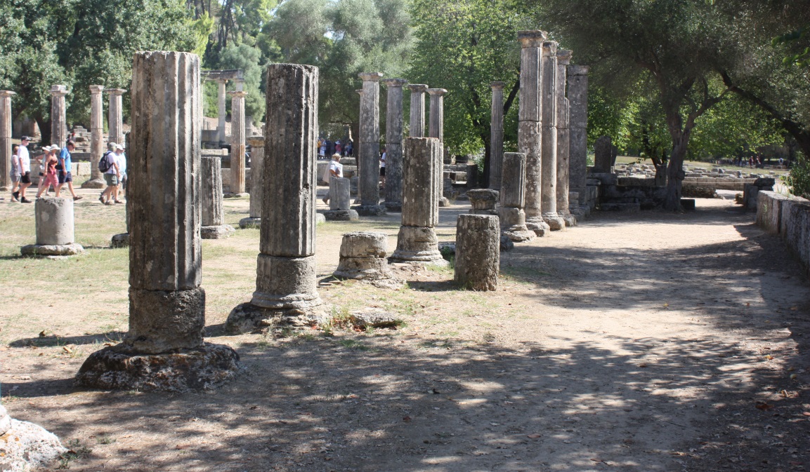 Partially restored section of the Palaestra