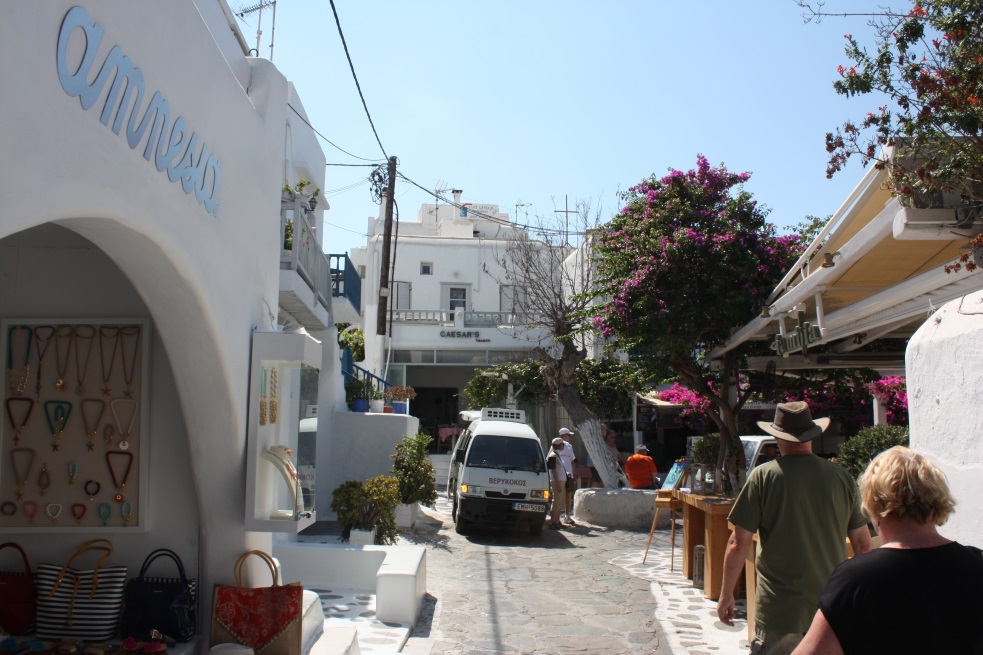 arrow streets in the center of town