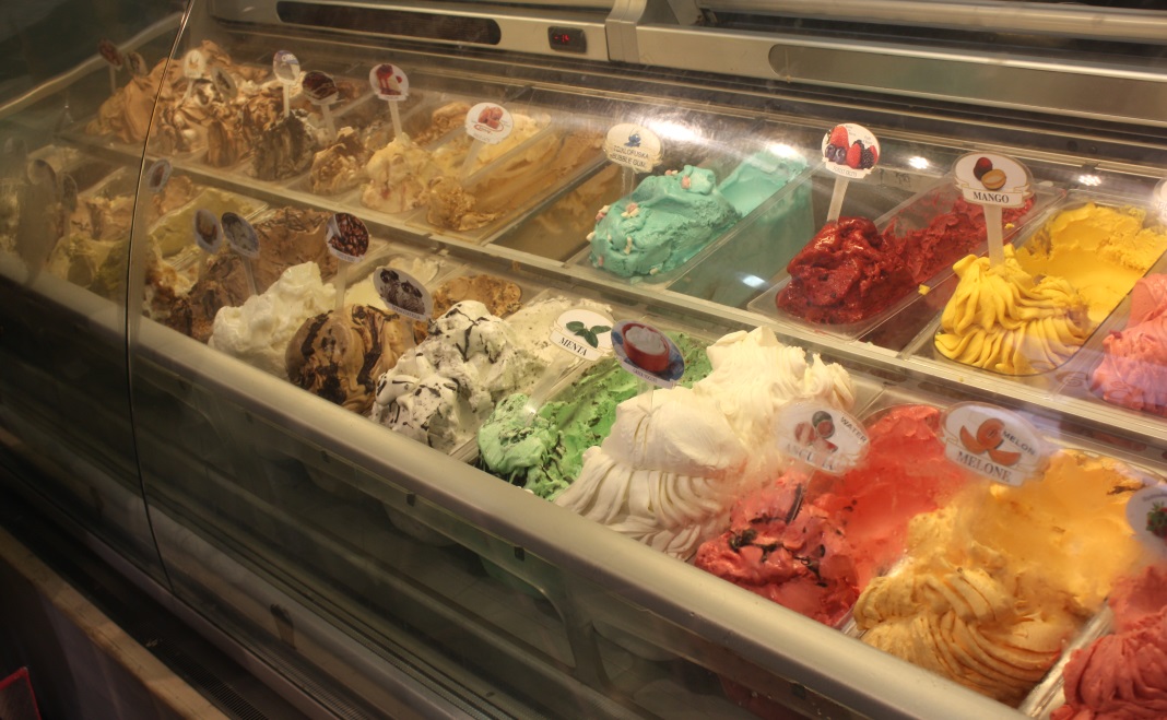 Gelato selection