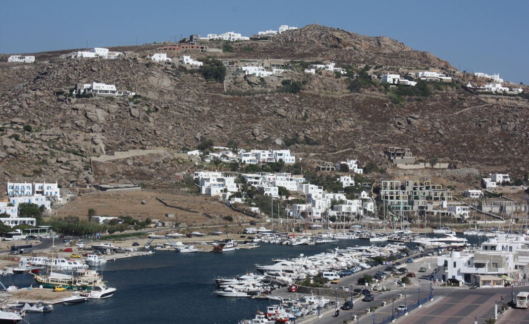 Looking toward the hills of Klouvas