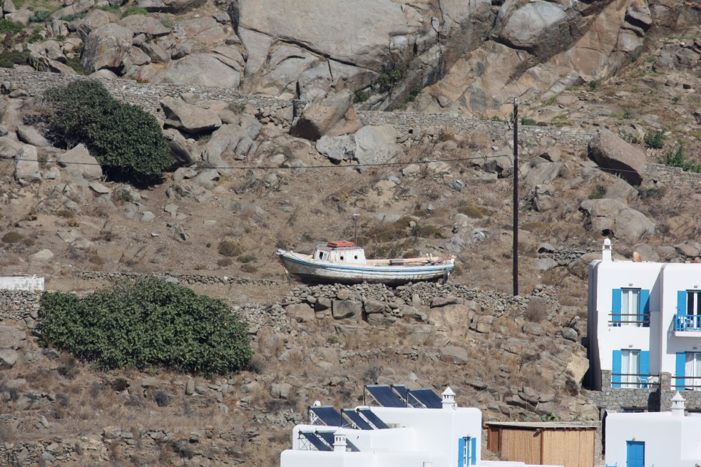Odd place to park a boat