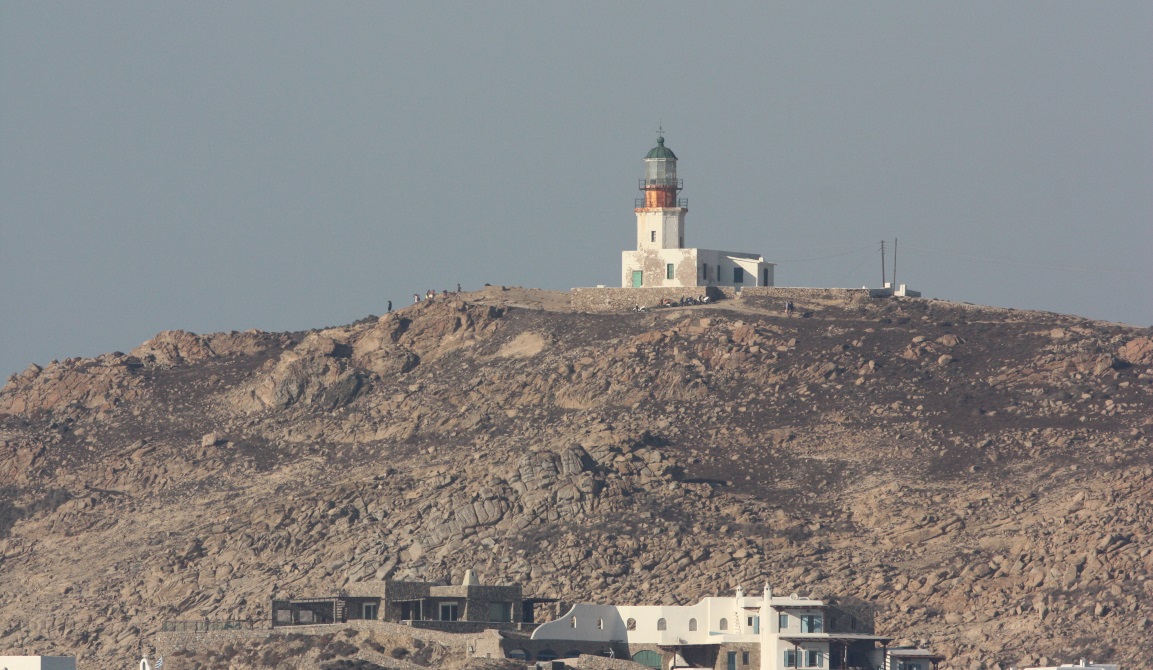 Lighthouse in Armenistis in the Northwest corner of the island