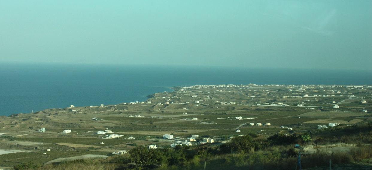 Looking down the East coast of the island